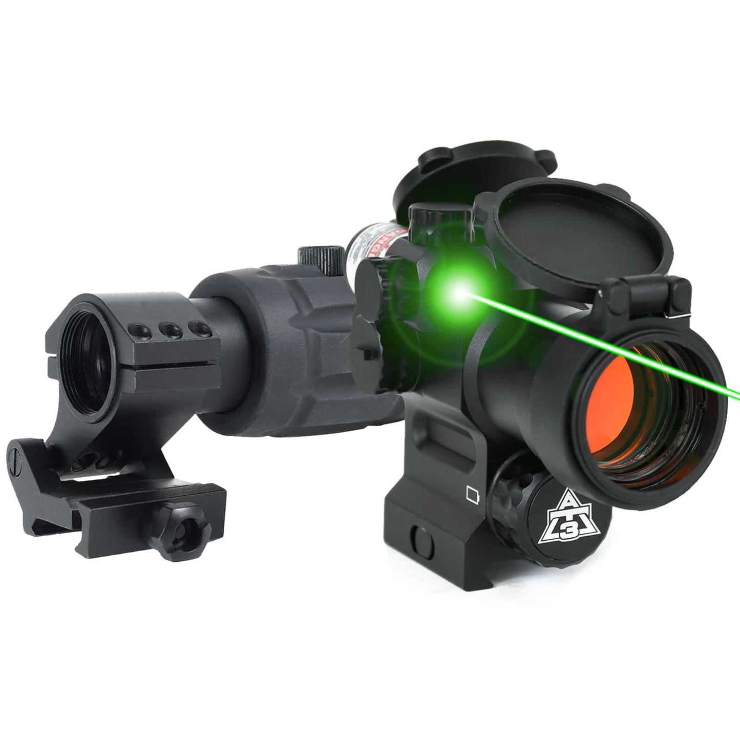 Magnified Red Dot with Laser Sight Kit – AT3 LEOS & RRDM 3x Magnifier