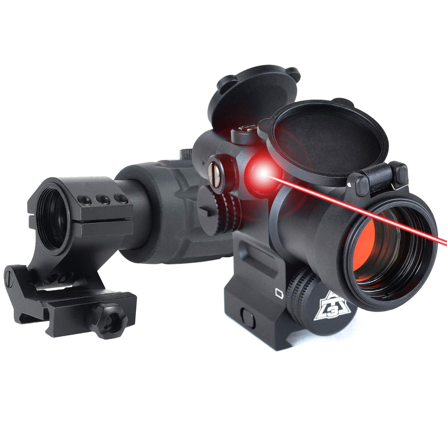 Magnified Red Dot with Laser Sight Kit – AT3 LEOS & RRDM 3x Magnifier