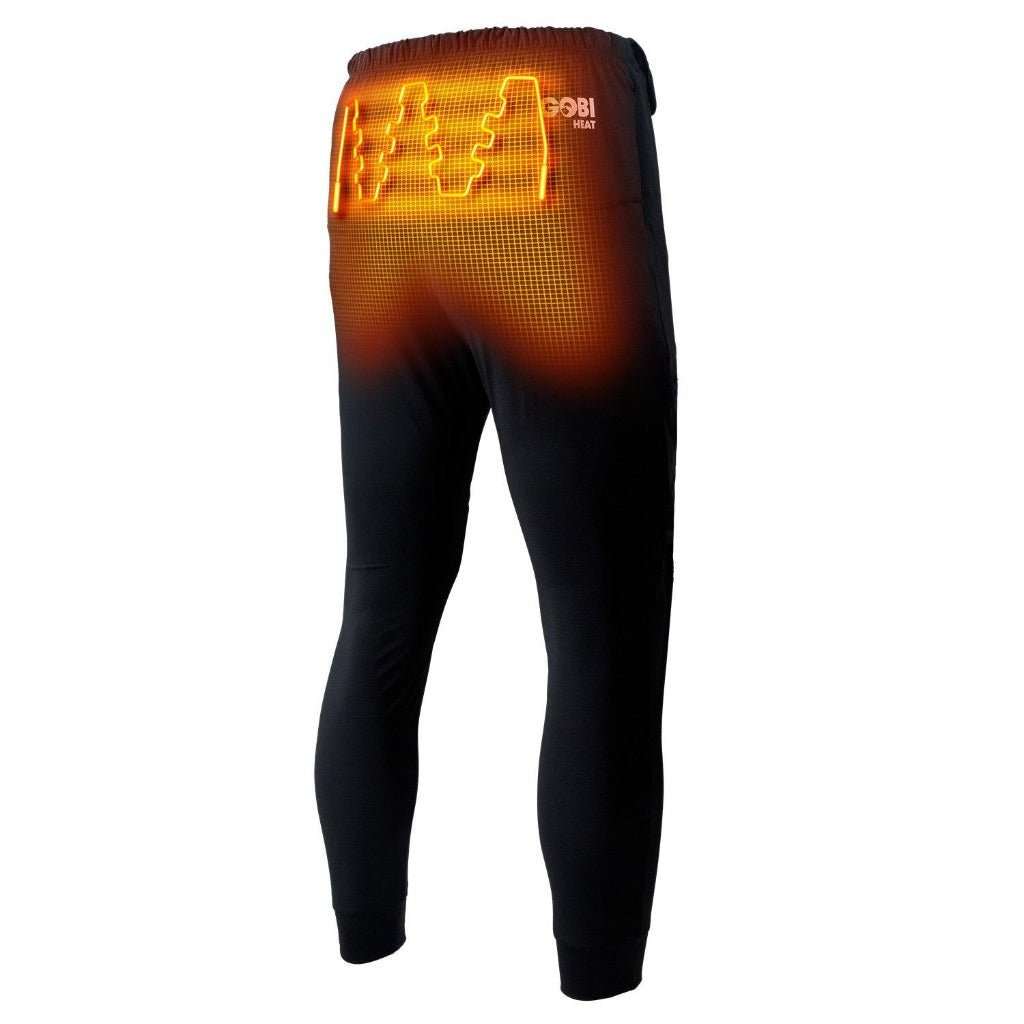 Basecamp Mens Baselayer Pants with heating elements and zippered pockets.