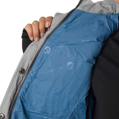 Cirrus Womens Heated Vest with blue interior lining and quilted melange outer shell.