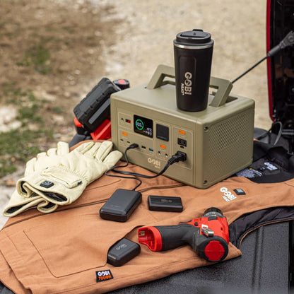 CORE 614W Portable Power Station with 10-device charging capability, ideal for camping and emergencies.