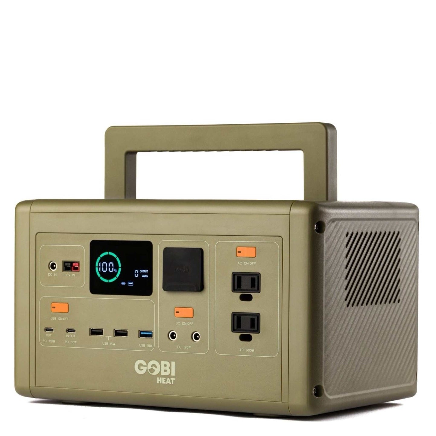 CORE 614W Portable Power Station with multiple ports and LCD display, ideal for camping and emergencies.