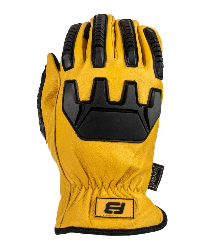 Yellow Diesel Work Gloves 2.0 Elite with impact-absorbing rubber detailing.