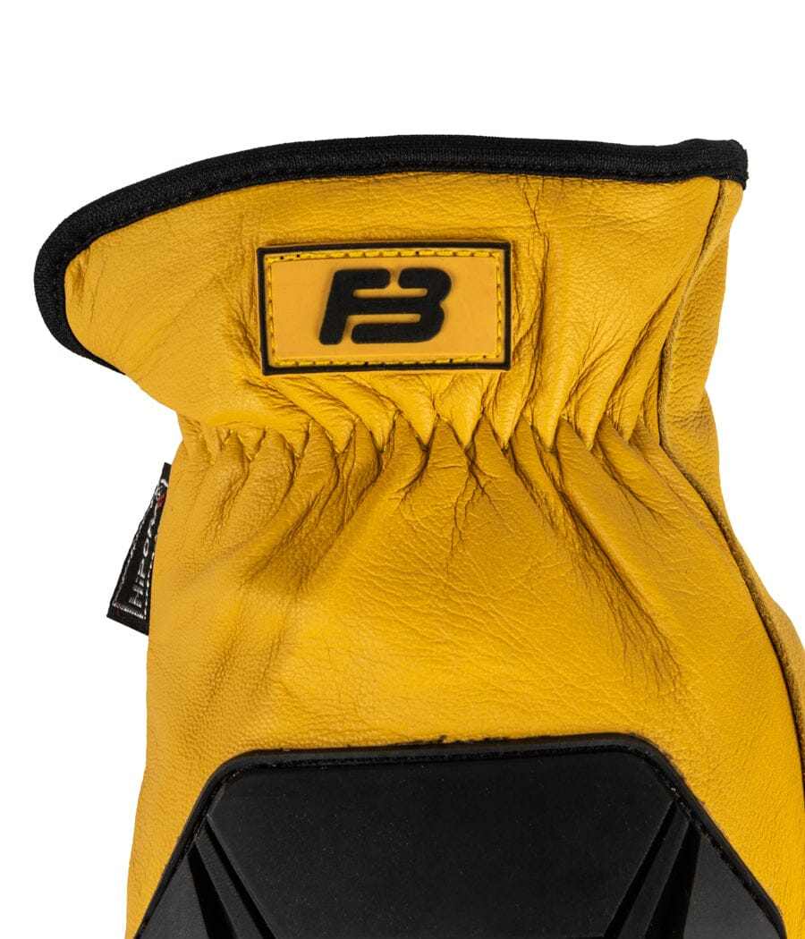 Diesel Work Gloves 2.0 Elite with goatskin outer layer and impact-absorbing rubber.