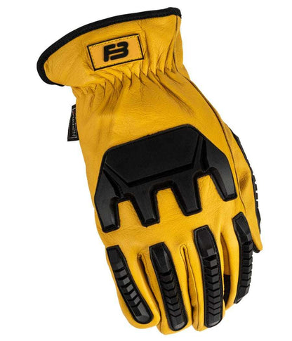 Diesel Work Gloves 2.0 Elite with goatskin outer, impact-absorbing rubber, and touchscreen capability.