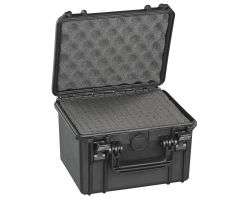 Waterproof Doro D0907-6 case with custom foam, durable, airline-approved, 10" x 9.5" x 6.5".