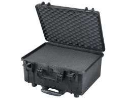 Doro D2116-7W Case with custom foam, waterproof, heavy-duty with pressure relief valve, and wheeled design.