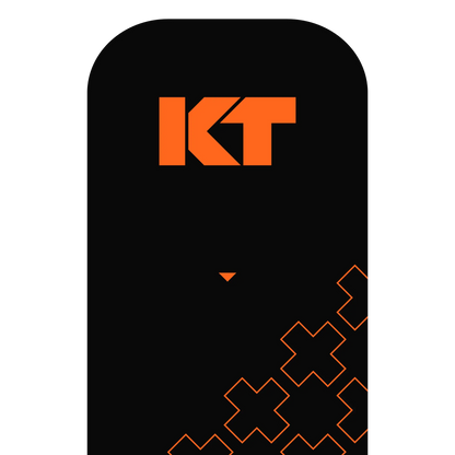 KT Tape Pro Extreme® packaging with orange and black design, featuring extra-strength adhesive kinesiology tape for extreme conditions.