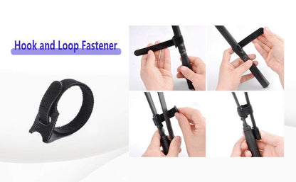 Dual Band Folding Tactical Antenna with SMA Female Connector, 18.5-42 inch sizes, omni-directional, black, hook and loop fastener.