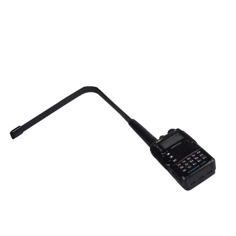 Dual Band Folding Tactical Antenna SMA Female for Baofeng Radios, available in 18.5, 28, and 42 inch sizes, black.