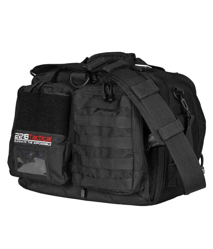 Tactical Hondo Duty Bag 2.0 with modular expansion system, black, featuring multiple carrying options and smart storage.