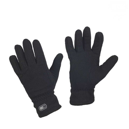 M-Tac winter insulated fleece gloves made from 100% polyester, black color.