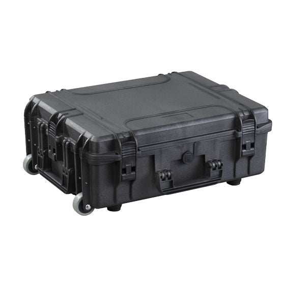 Doro D2116-7W Case with wheels and durable latches, providing waterproof protection and custom foam compatibility.