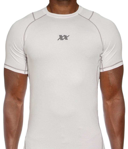 Maxx-Dri Silver Elite anti-odor silver-infused t-shirt, breathable, moisture-wicking, UV protection, white color.