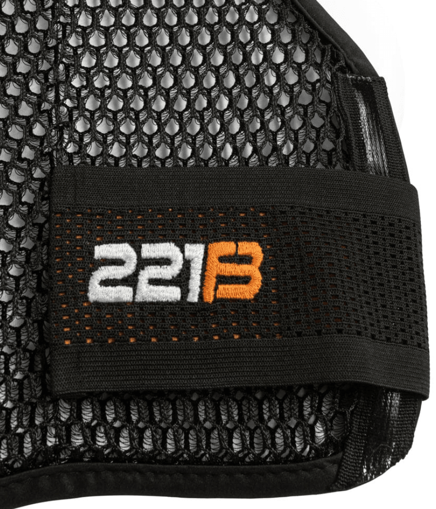 Maxx-Dri Vest 5.0 with 221B logo, showcasing breathable mesh design.