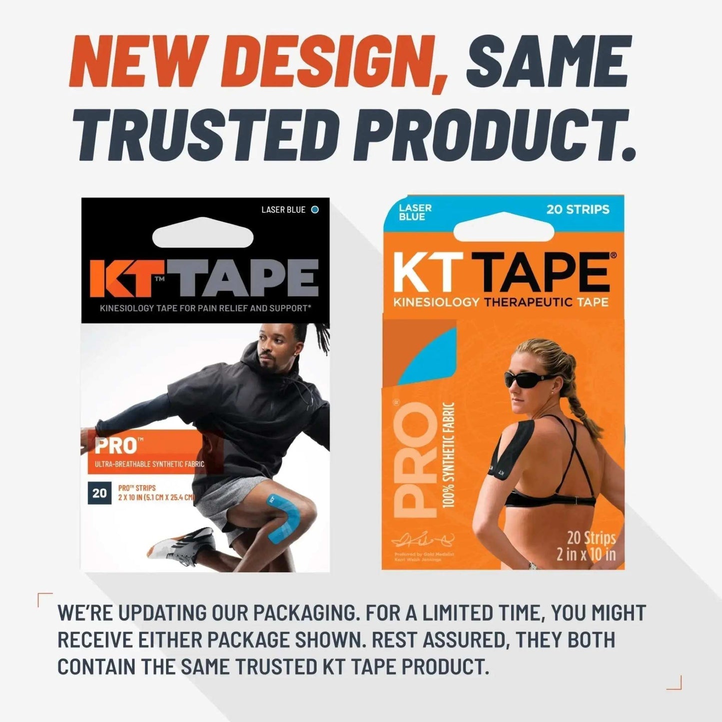 KT Tape Pro - Long-Lasting Sports Tape Packaging Update