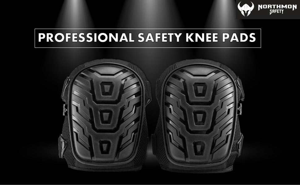 Professional Work Knee Pads with Heavy Duty Foam Padding and Comfort Gel Cushion by Northmon Safety.