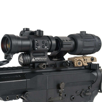 Magnified Red Dot with Laser Sight Kit – AT3 LEOS & RRDM 3x Magnifier