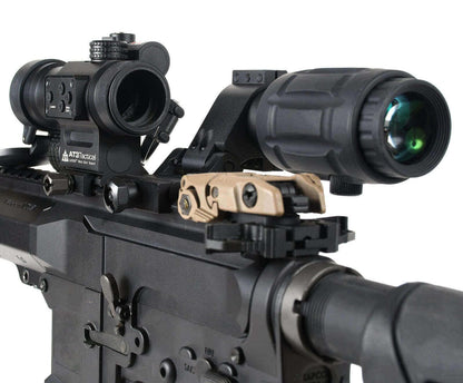 Magnified Red Dot with Laser Sight Kit – AT3 LEOS & RRDM 3x Magnifier