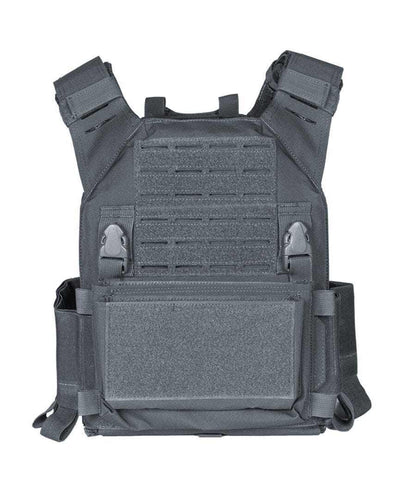 QRF Plate Carrier Full Package with armor plates, low profile design, and customizable features for tactical use.