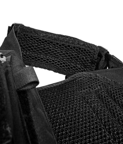 QRF Plate Carrier with ventilation mesh and strap details.