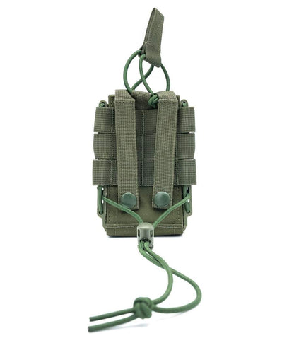 Rapid Access Single AR Molle Mag Pouch for .223/5.56 & 7.62, open top design, durable 1000D Cordura with elastic shock cords.