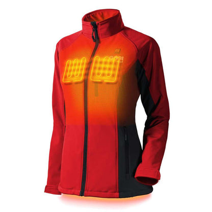 Sahara Women's Heated Jacket with battery-powered heat zones and adjustable temperature settings.