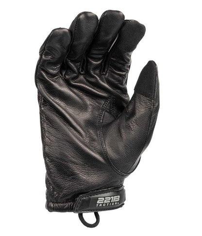 Sentinel Gloves with genuine leather and Level 5 cut-resistance, black patrol glove.