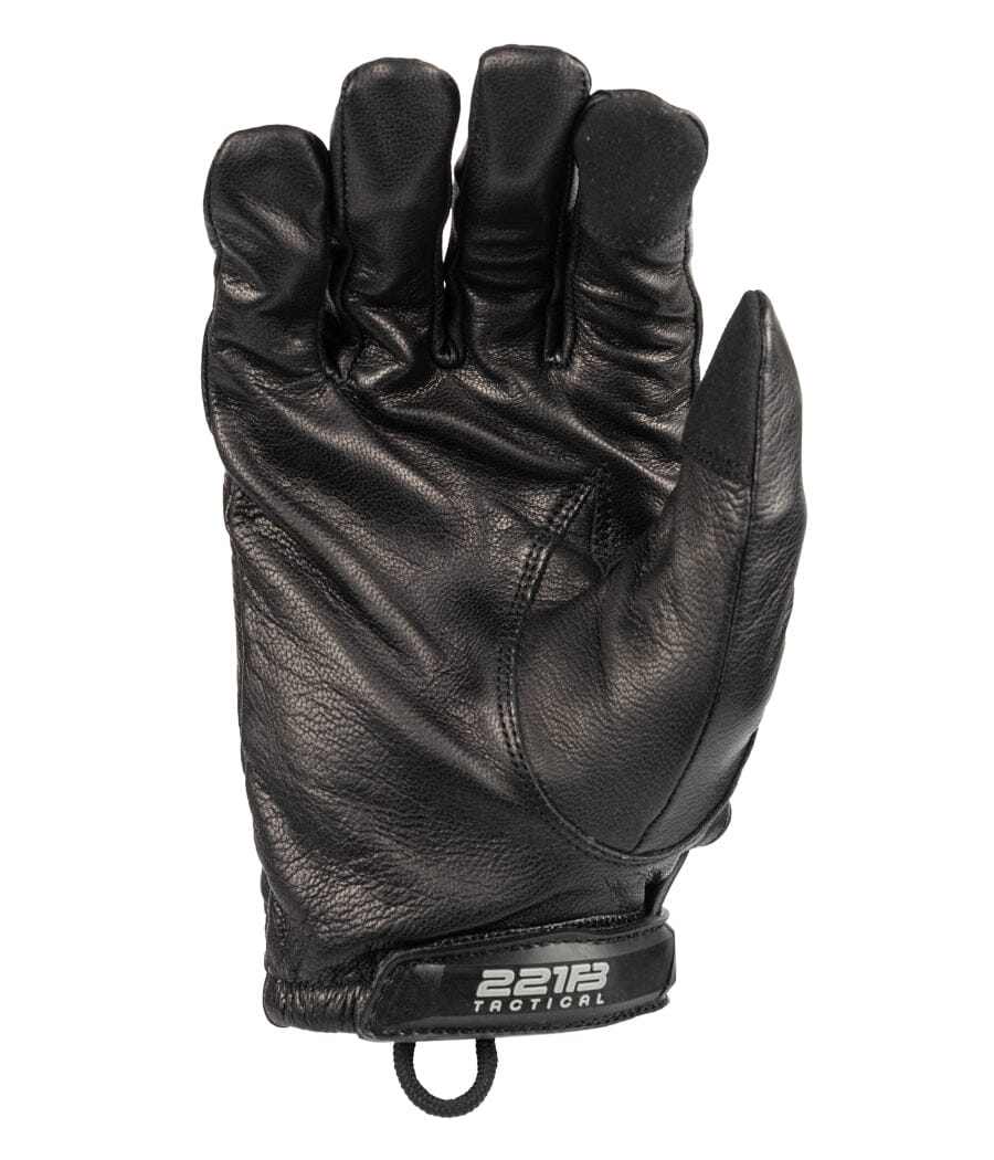 Sentinel Gloves - Level 5 cut-resistant leather gloves with hook and loop closure.