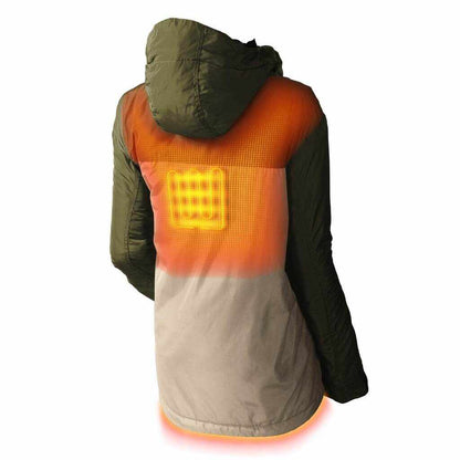 Shift Womens Heated Snowboard Jacket with 5 heat zones and 9-hour battery.