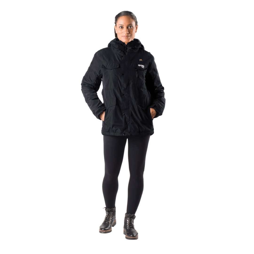 Shift Womens Heated Snowboard Jacket with 5 heat zones and 9-hour battery.