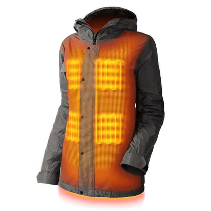 Shift Womens Heated Snowboard Jacket with 5 heat zones and 9-hour battery.