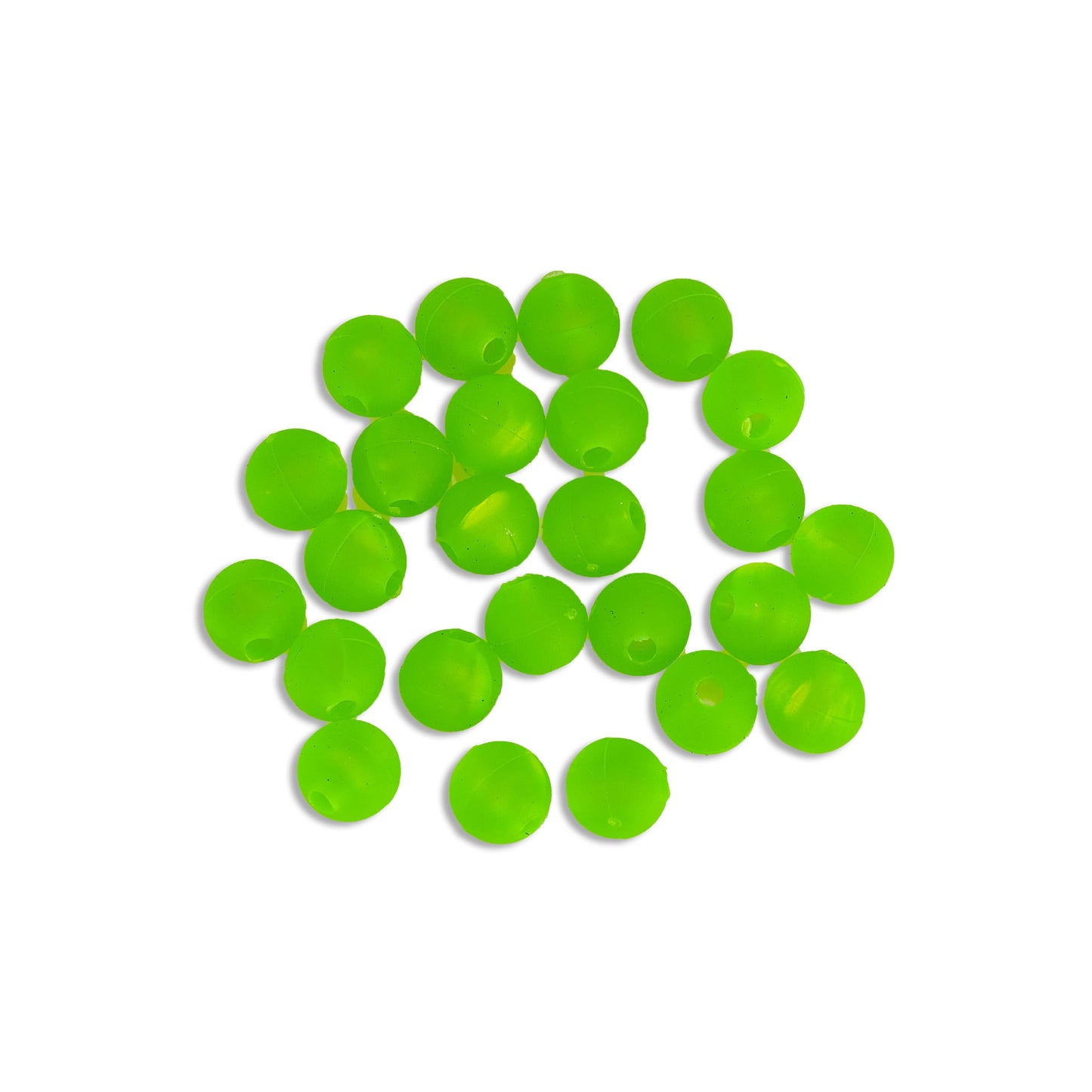 Slime Green Frosted 6MM Beads (20pack)