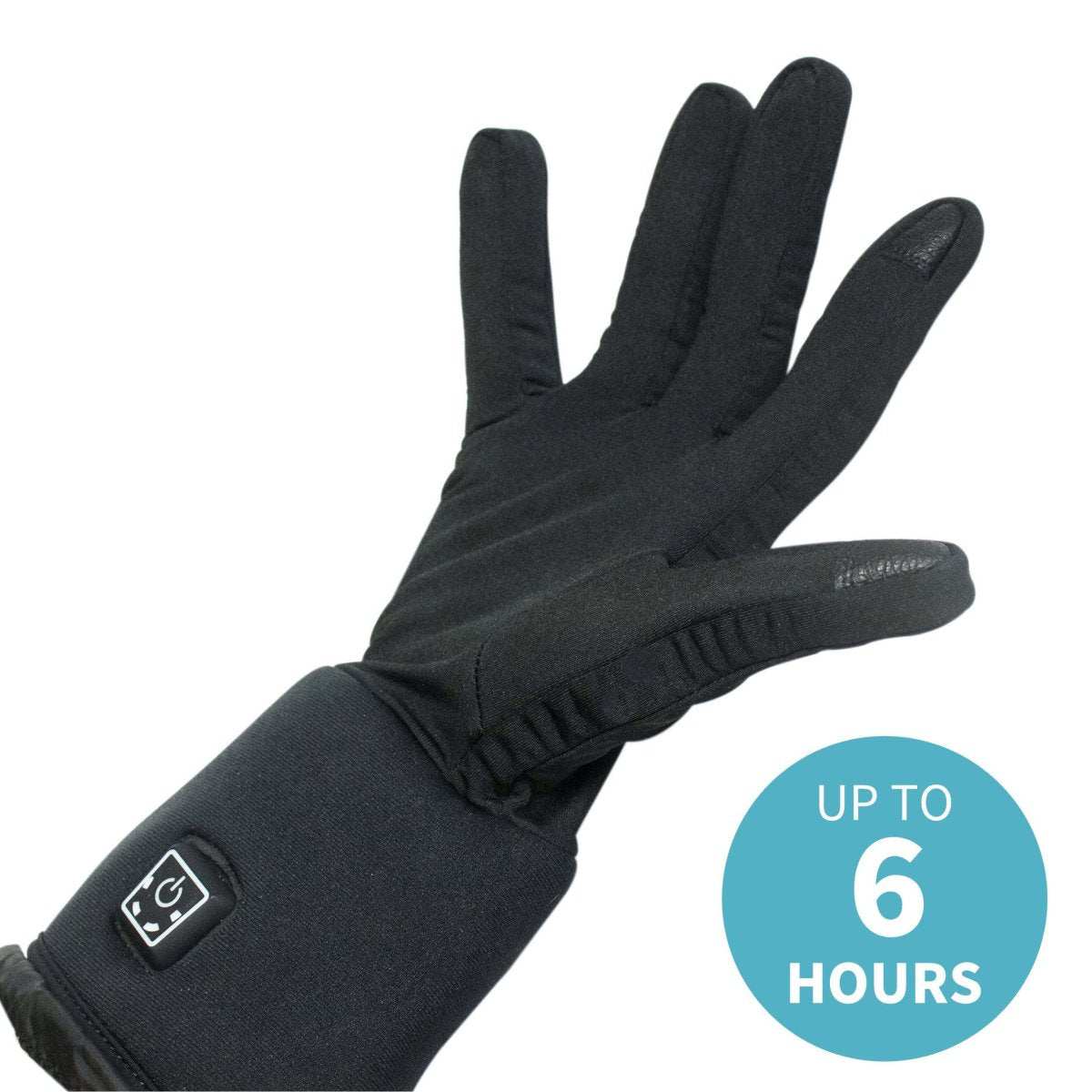 Stealth Heated Glove Liners providing up to 6 hours of warmth with adjustable heat settings, lightweight and touch-sensitive design.