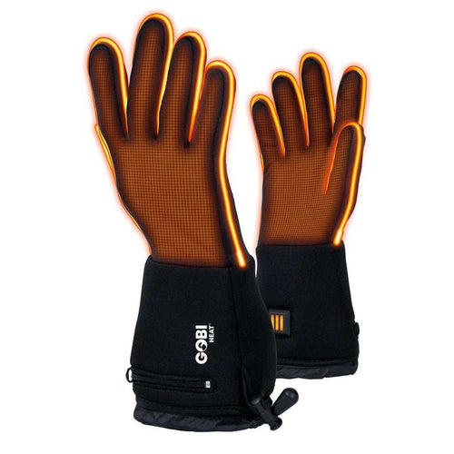 Stealth Heated Glove Liners with adjustable heat settings and mobile touch finger pads.