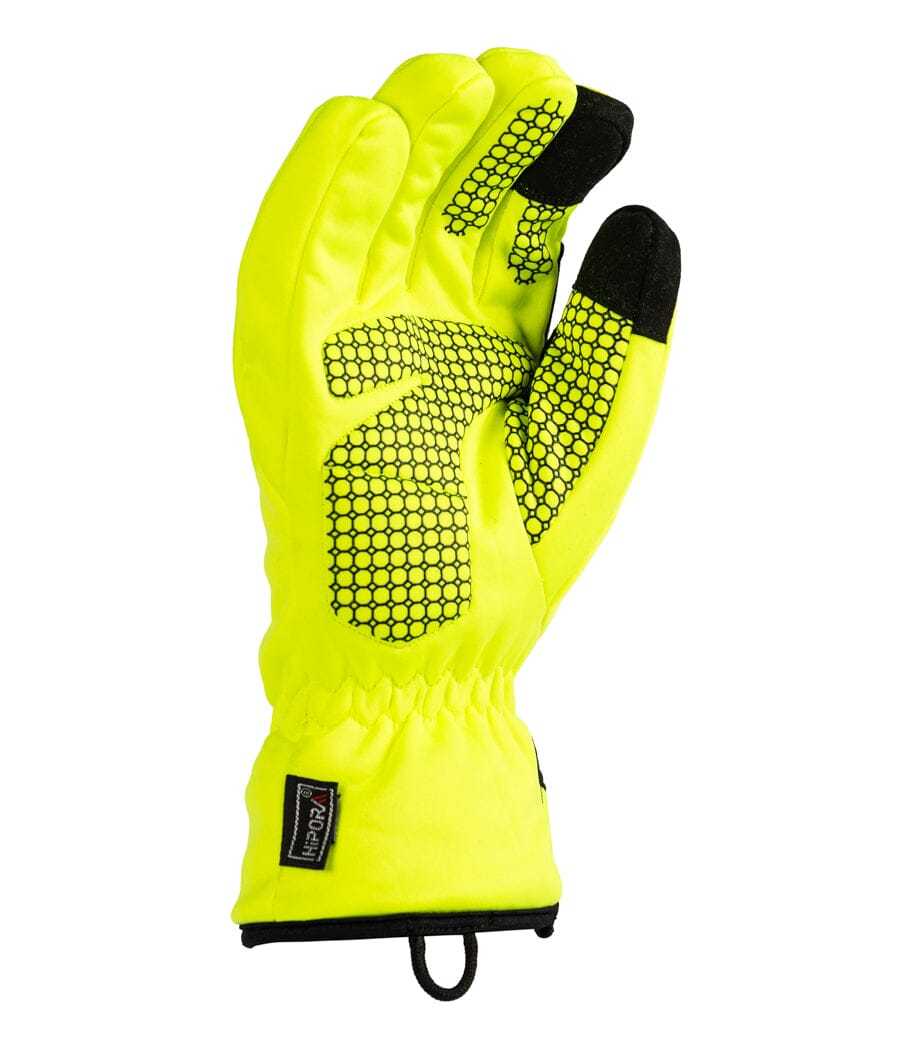 High-visibility Summit Gloves with ultra-grip, water resistance, and touch-screen technology.