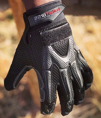 Titan K-9 Gloves with Level 5 cut protection, heavy-duty material, and hands-free lighting.