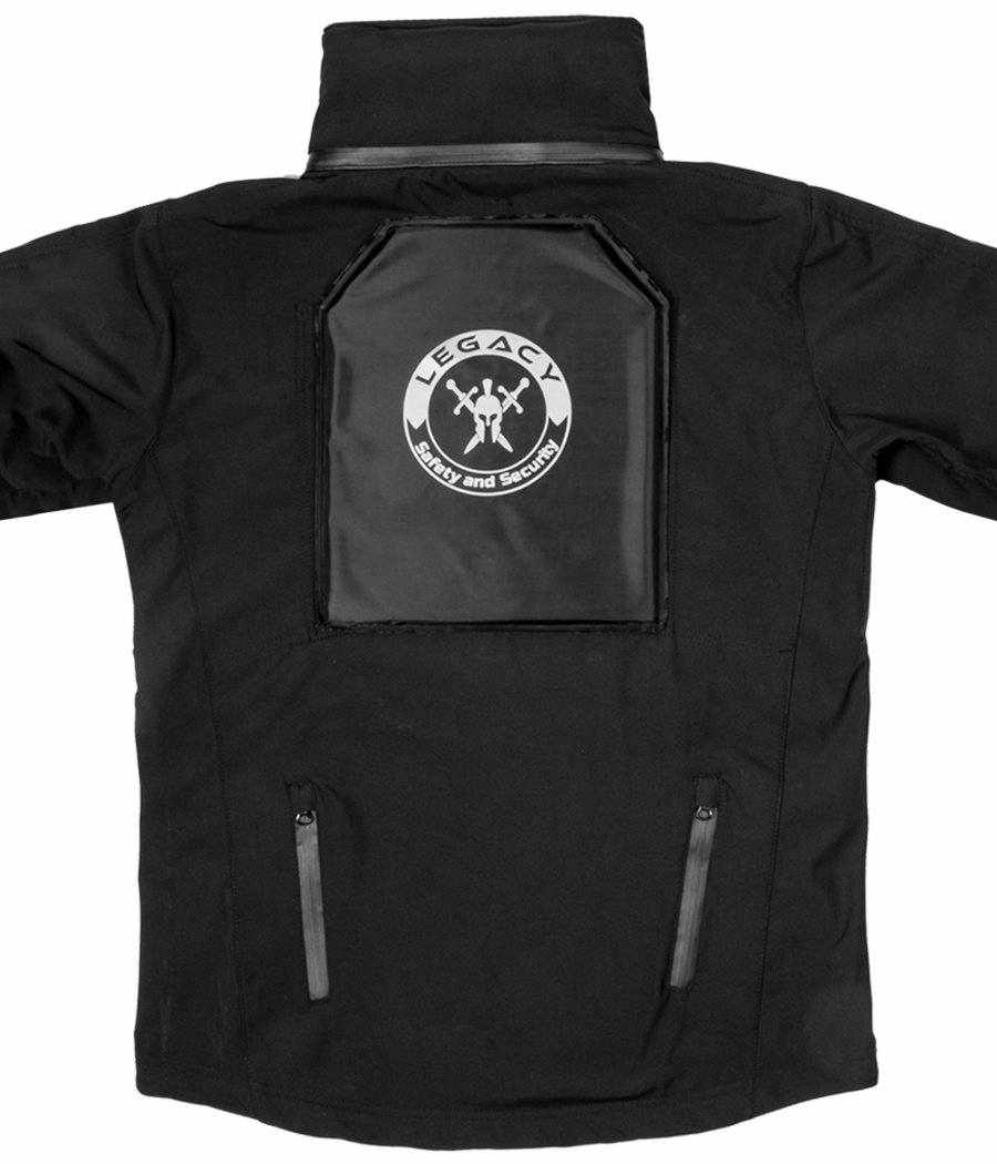 Black Tradecraft Tactical Jacket 2.0 with ballistic panel pocket and waterproof zippers.