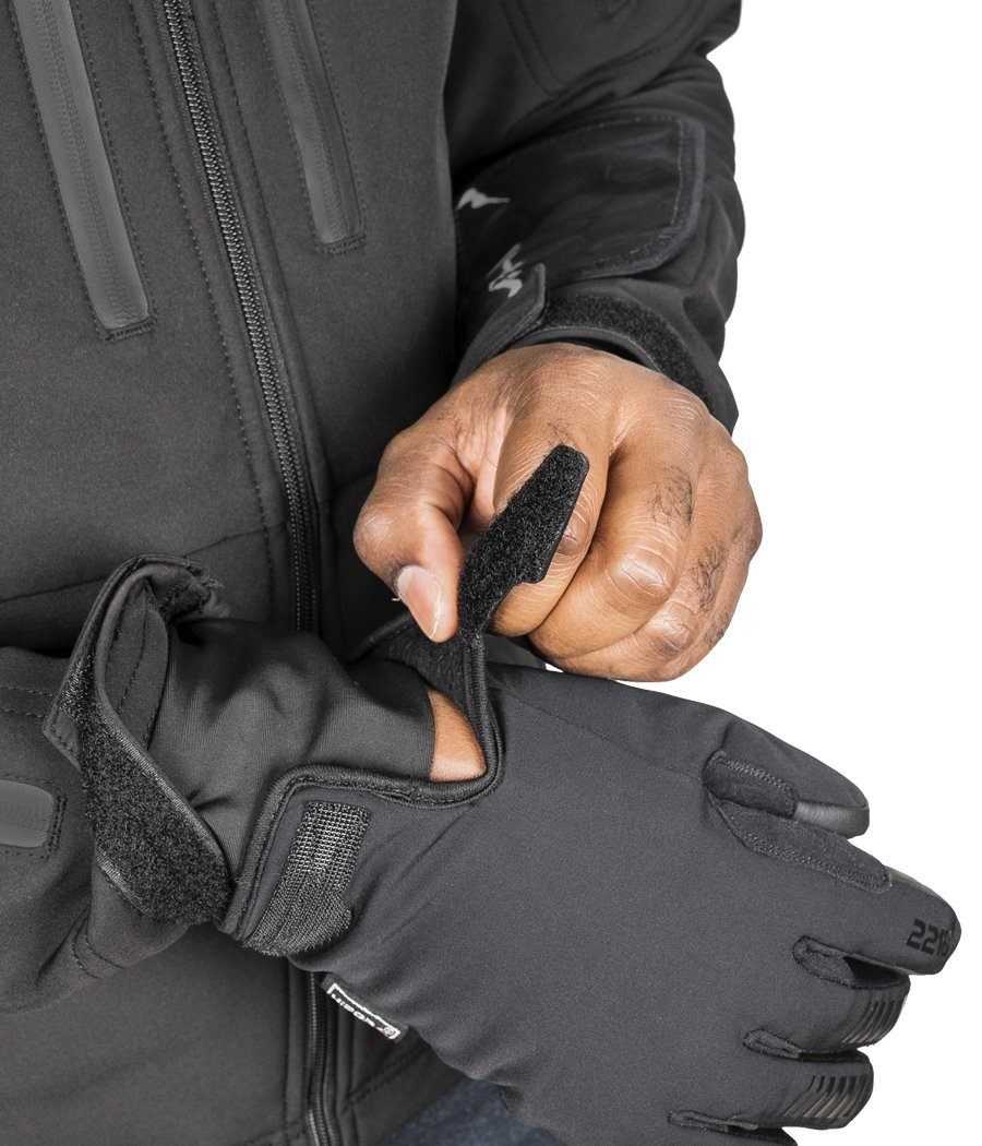 Tradecraft Tactical Jacket 2.0 with adjustable cuffs and tactical glove.