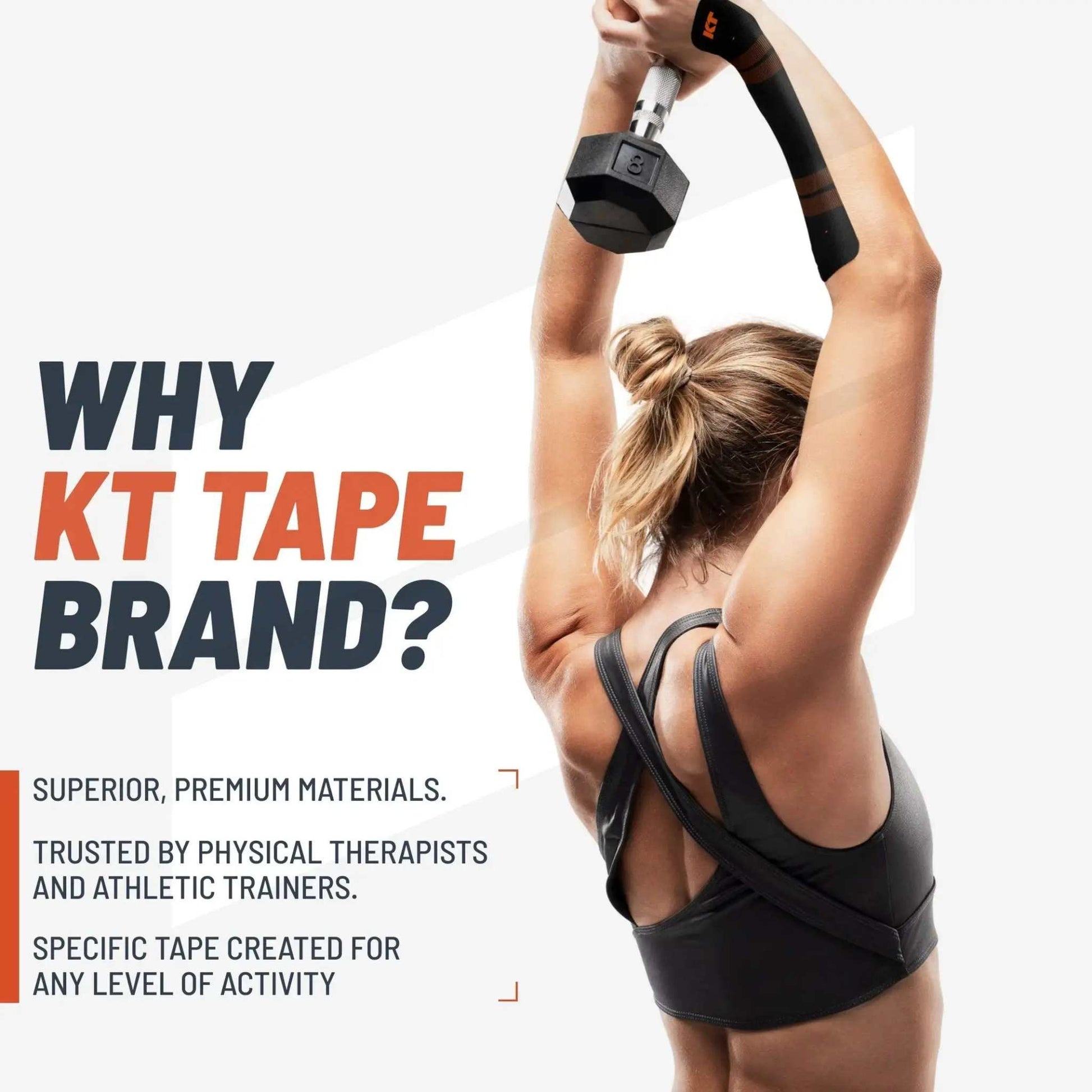 Why KT Tape Brand - Superior materials for any activity level.