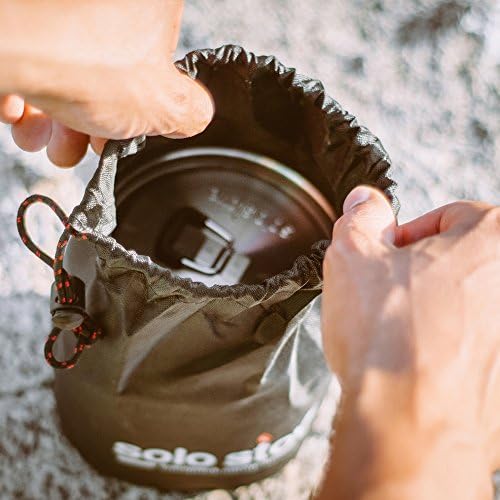 Solo Stove Solo Pot 900 - Lightweight Stainless Steel Backpacking Pot | Boil Water Quickly | Volume Markings and Pour Spout