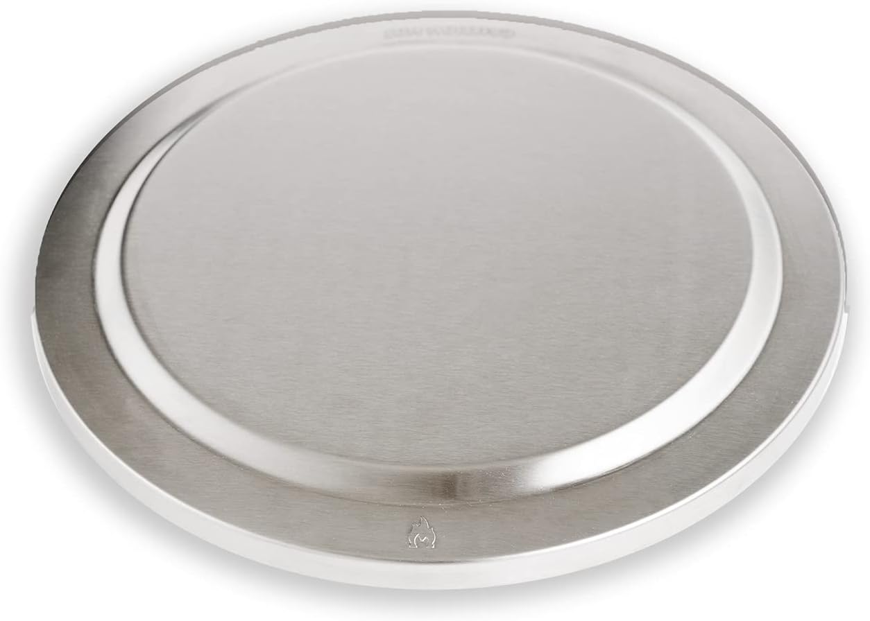 Solo Stove Bonfire Lid, 304 stainless steel, fire pit accessory for outdoor and camping.