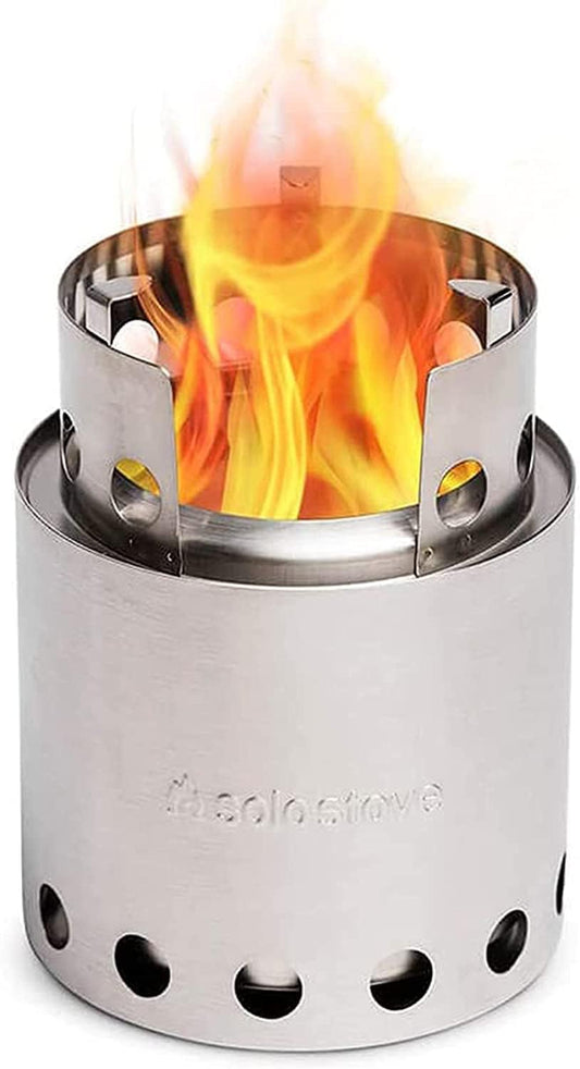 Solo Stove Lite - Portable Camping Hiking and Survival Stove | Powerful Efficient Wood Burning and Low Smoke | Gassification Rocket Stove for Quick Boil | Compact 4.2 Inches and Lightweight 9 Ounces