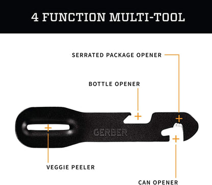 Gerber Gear 31-003463N ComplEAT Camping Utensils Cooking Tool Set, Onyx