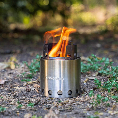 Solo Stove Lite - Portable Camping Hiking and Survival Stove | Powerful Efficient Wood Burning and Low Smoke | Gassification Rocket Stove for Quick Boil | Compact 4.2 Inches and Lightweight 9 Ounces