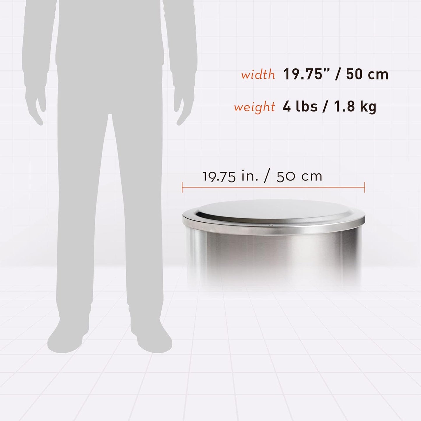 Solo Stove Bonfire Lid dimensions and weight display.