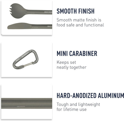 Sea to Summit Alpha Light Aluminum Camping Cutlery Set