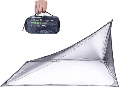 4Monster Camping Insect Net with Carry Bag, Compact and Lightweight, Fits Bed,Sleeping Bags,Tent (Single)