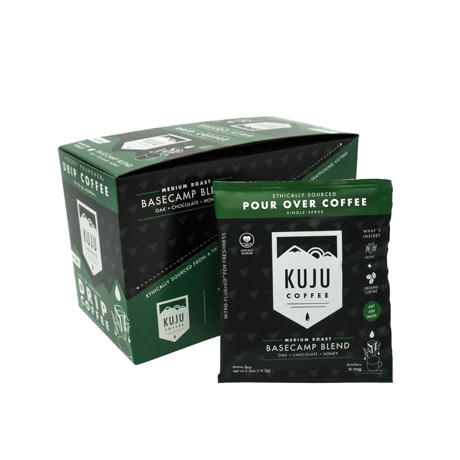 Kuju Coffee Premium Pour Over Camping Coffee Singles