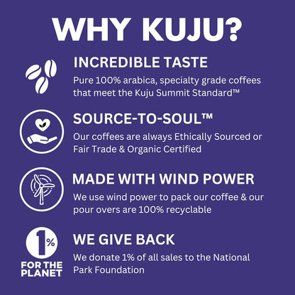 Kuju Coffee Premium Pour Over Camping Coffee Singles